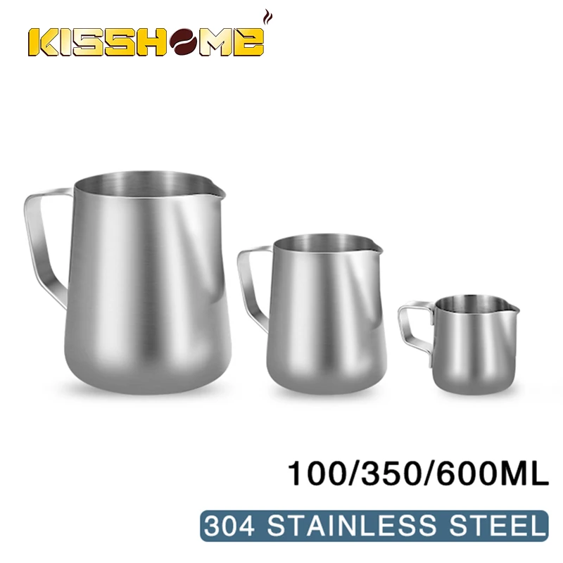 Barista Milk Jug - Coffee Milk Frothing Pitcher Stainless Steel