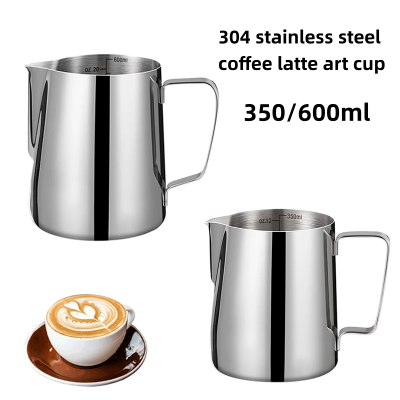 Barista Milk Jug - Milk Frothing Pitcher 350/600ml 304 Stainless