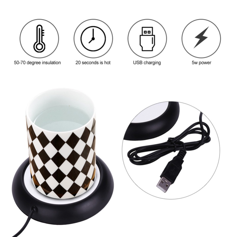Wood Grain USB Cup Warmer Heat - Coffee Tea Warmer review and price