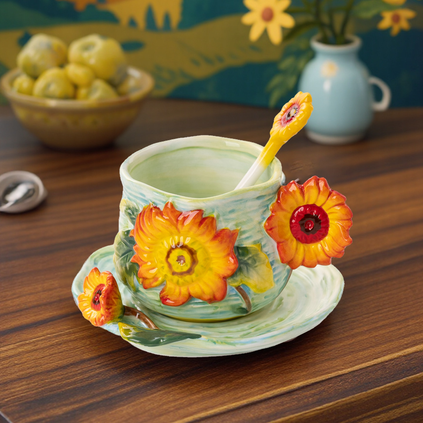 Hand Painted Van Gogh Ceramic  - Coffee Tea Van review and price