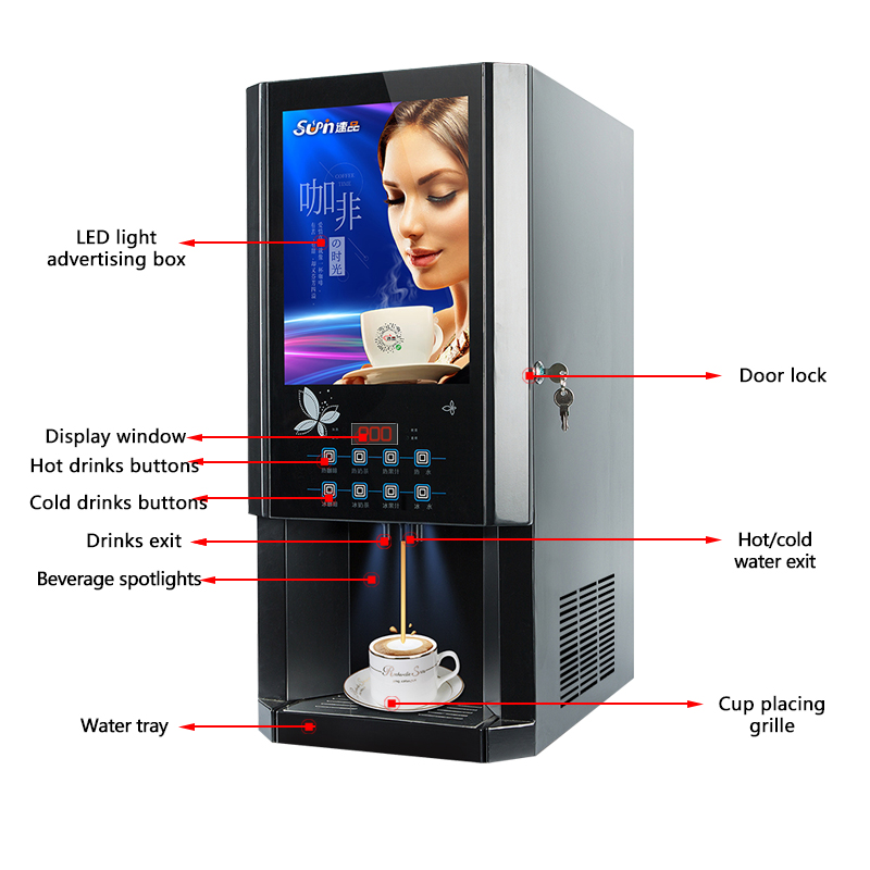 30SCW-8 Hot Ice Instant Coffee - Coffee Tea Machine review and price