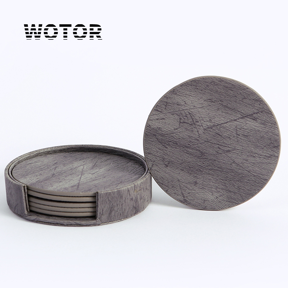 WOTOR 6PCS/Lot Circle Wood Gra - Coffee Tea Mix review and price