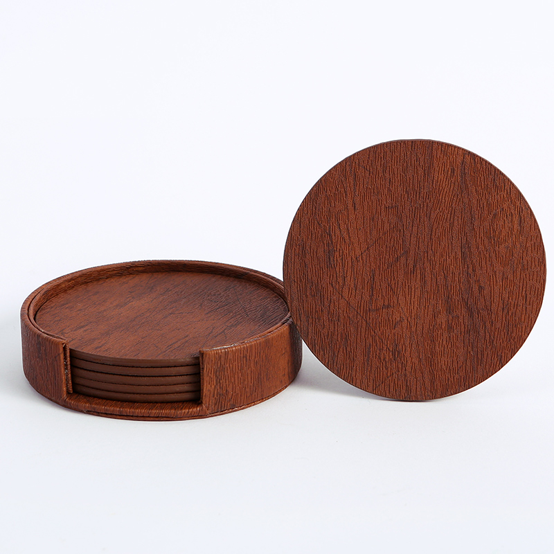 WOTOR 6PCS/Lot Circle Wood Gra - Coffee Tea Mix review and price
