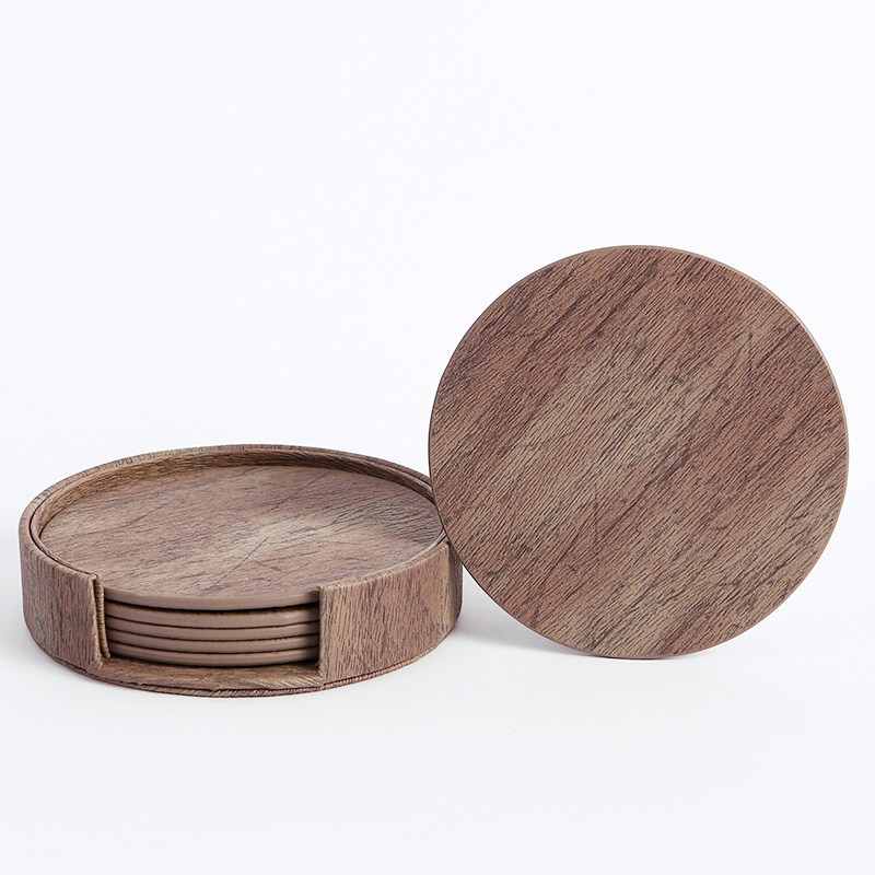WOTOR 6PCS/Lot Circle Wood Gra - Coffee Tea Mix review and price