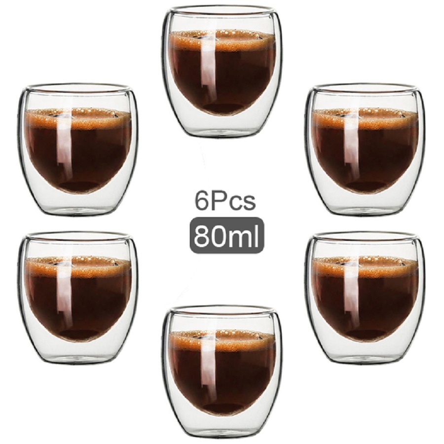 Double Walled Glass Coffee Mug - Coffee Tea Mix review and price