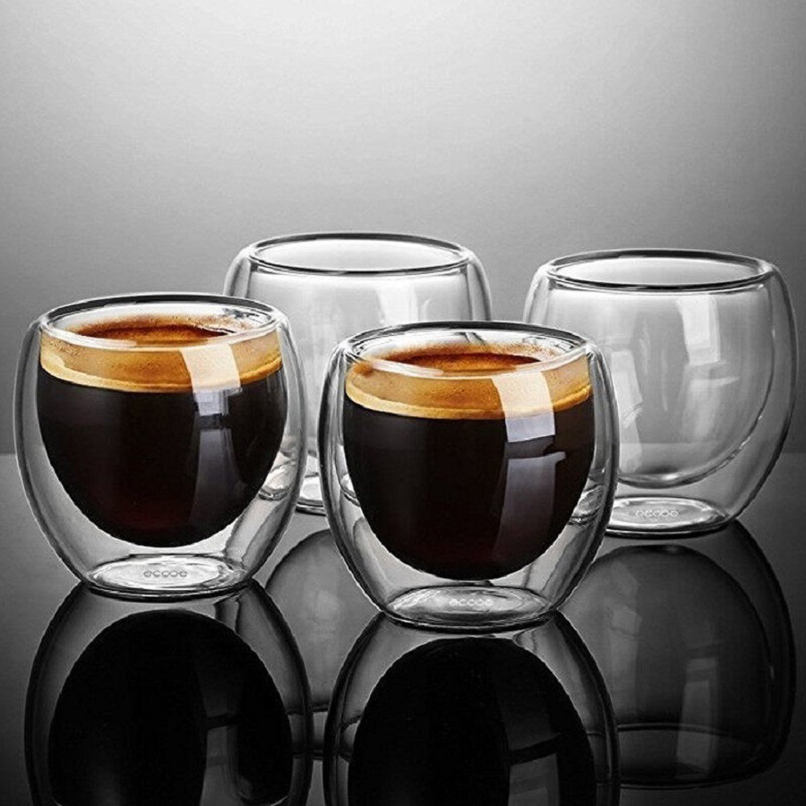 Double Walled Glass Coffee Mug - Coffee Tea Mix review and price