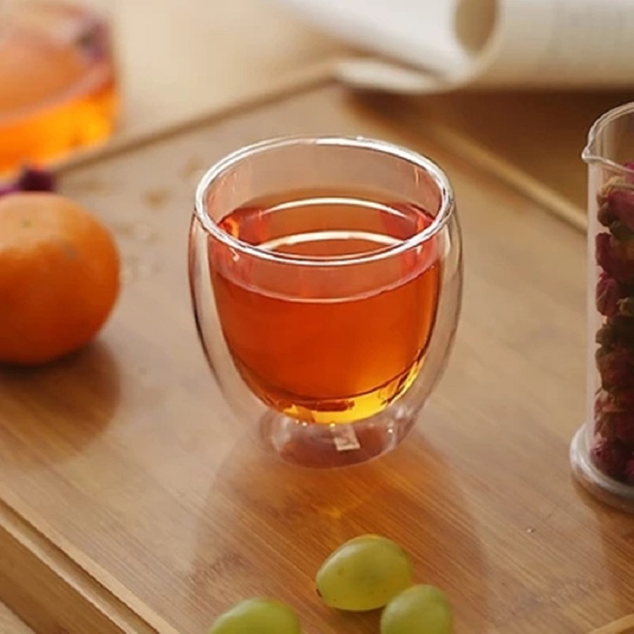 Double Walled Glass Coffee Mug - Coffee Tea Mix review and price