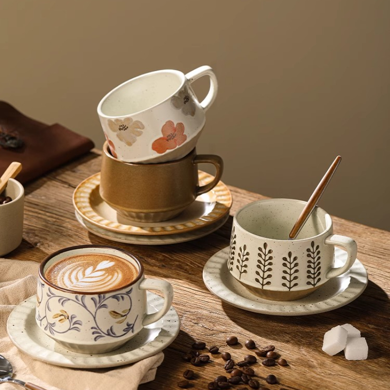 Retro Ceramic Cup Coarse Potte - Coffee Tea Mix review and price