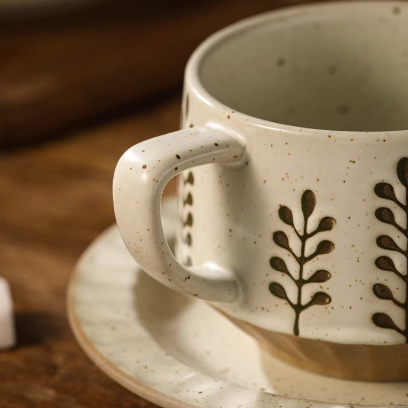Retro Ceramic Cup Coarse Potte - Coffee Tea Mix review and price
