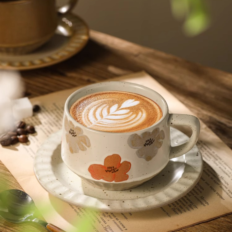 Retro Ceramic Cup Coarse Potte - Coffee Tea Mix review and price