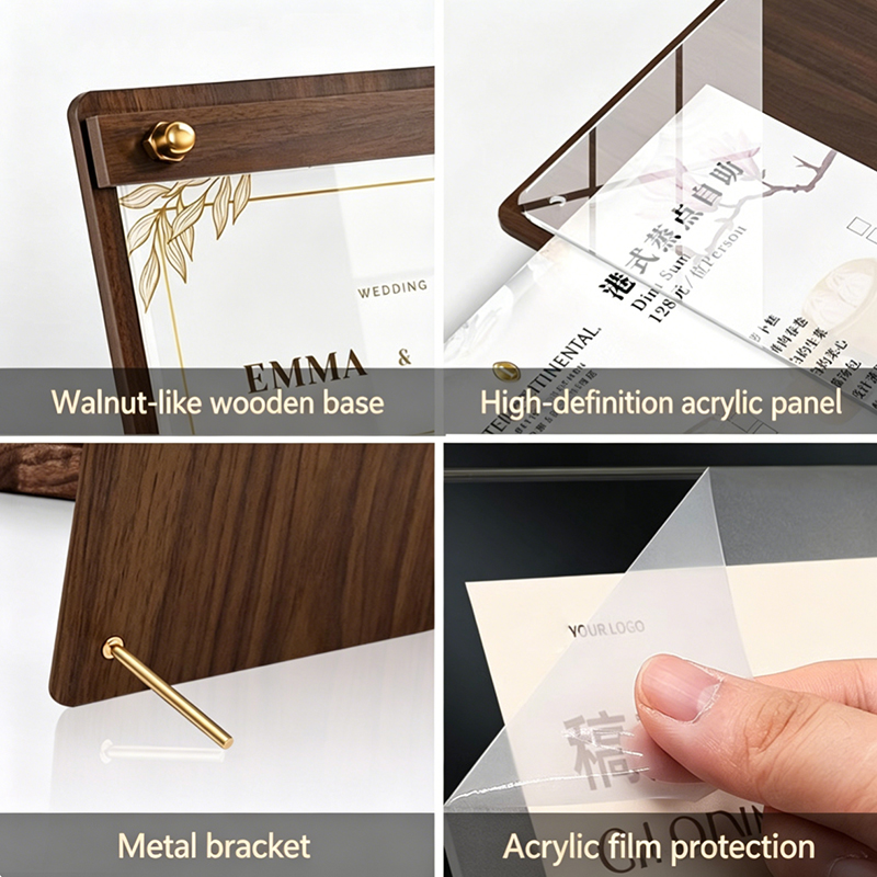 Custom A4/A5 Acrylic Wood Grai - Coffee Tea Mix review and price