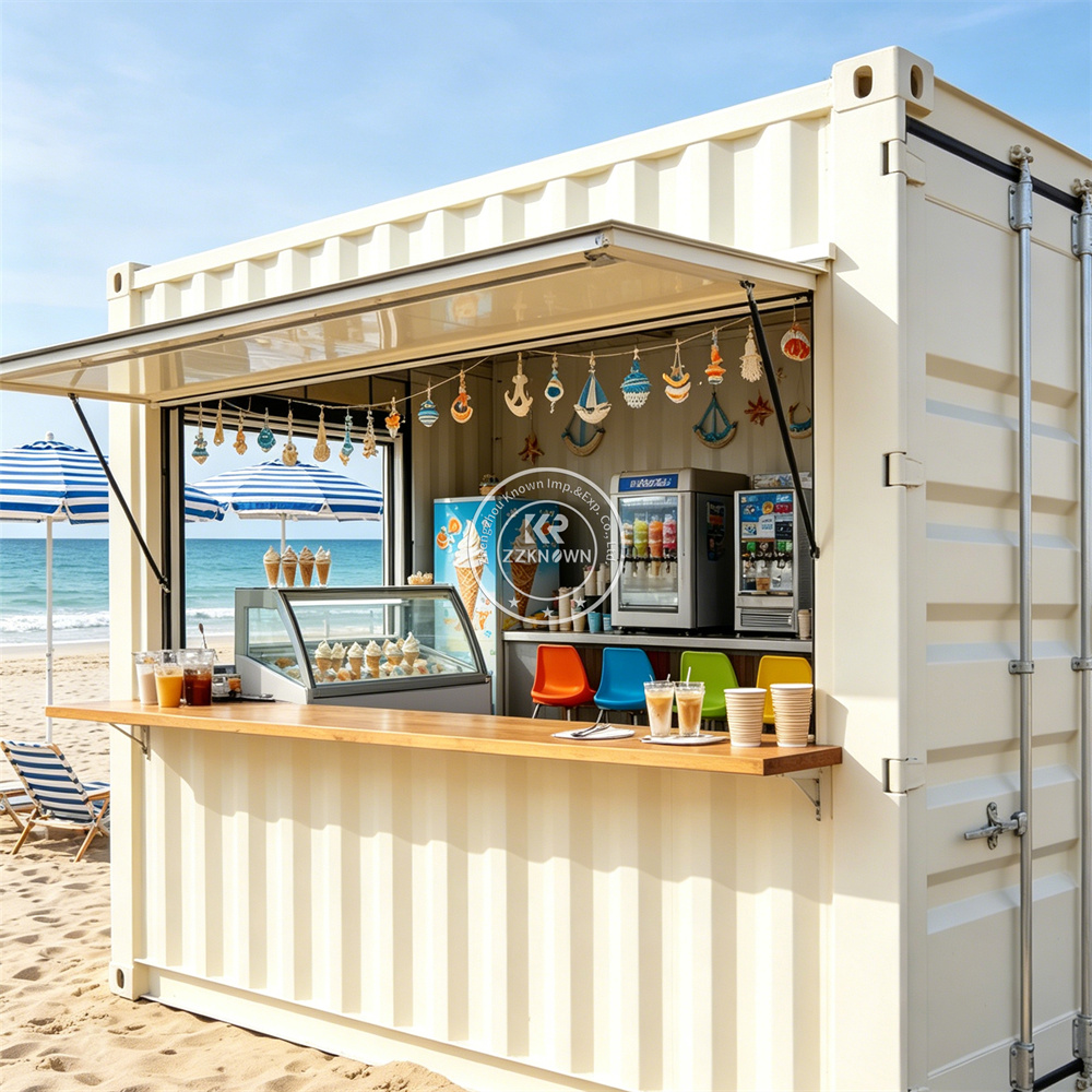Outdoor Mobile Food Container  - Coffee Tea Kiosk review and price