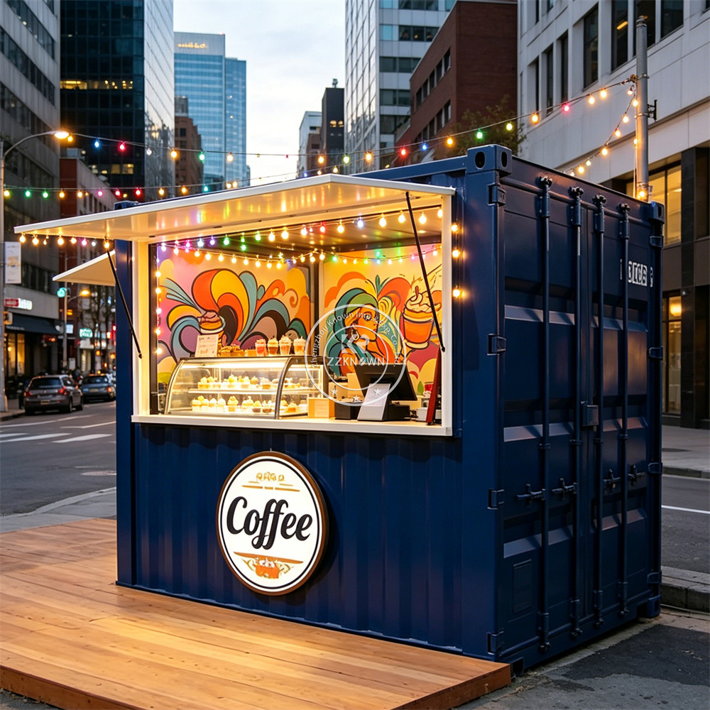 Outdoor Mobile Food Container  - Coffee Tea Kiosk review and price