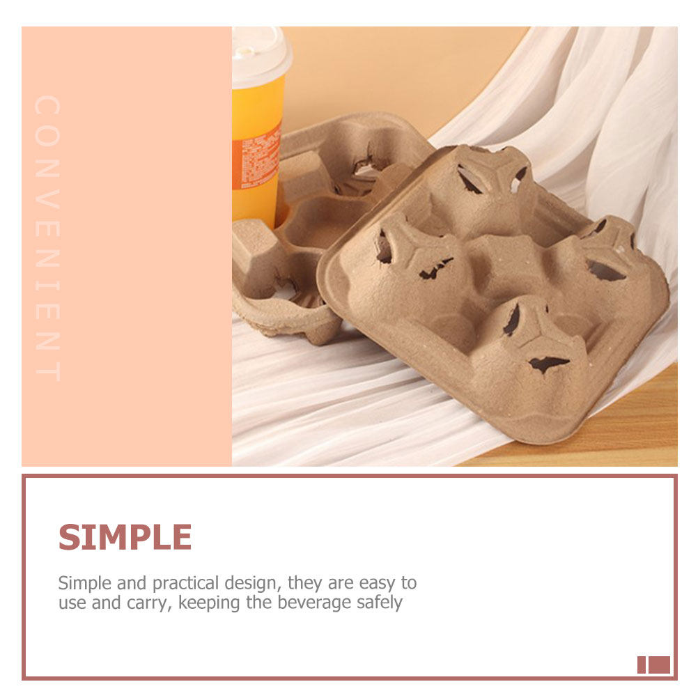 25Pcs Four-Cup Paper Pulp Hold - Coffee Tea Cups review and price