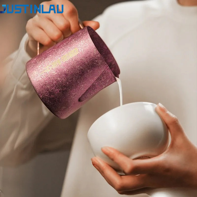 JUSTINLAU 600ml Pure Titanium  - Barista Milk Jug review and price