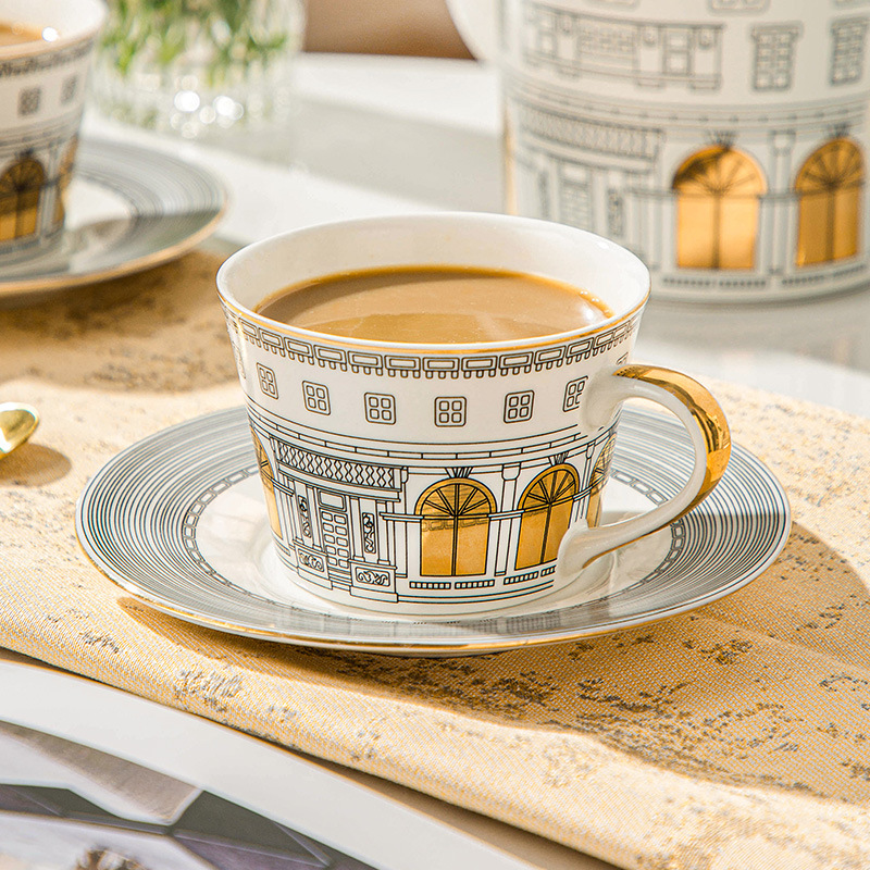 Architectural Cup and Saucer C - Coffee Tea Mix review and price