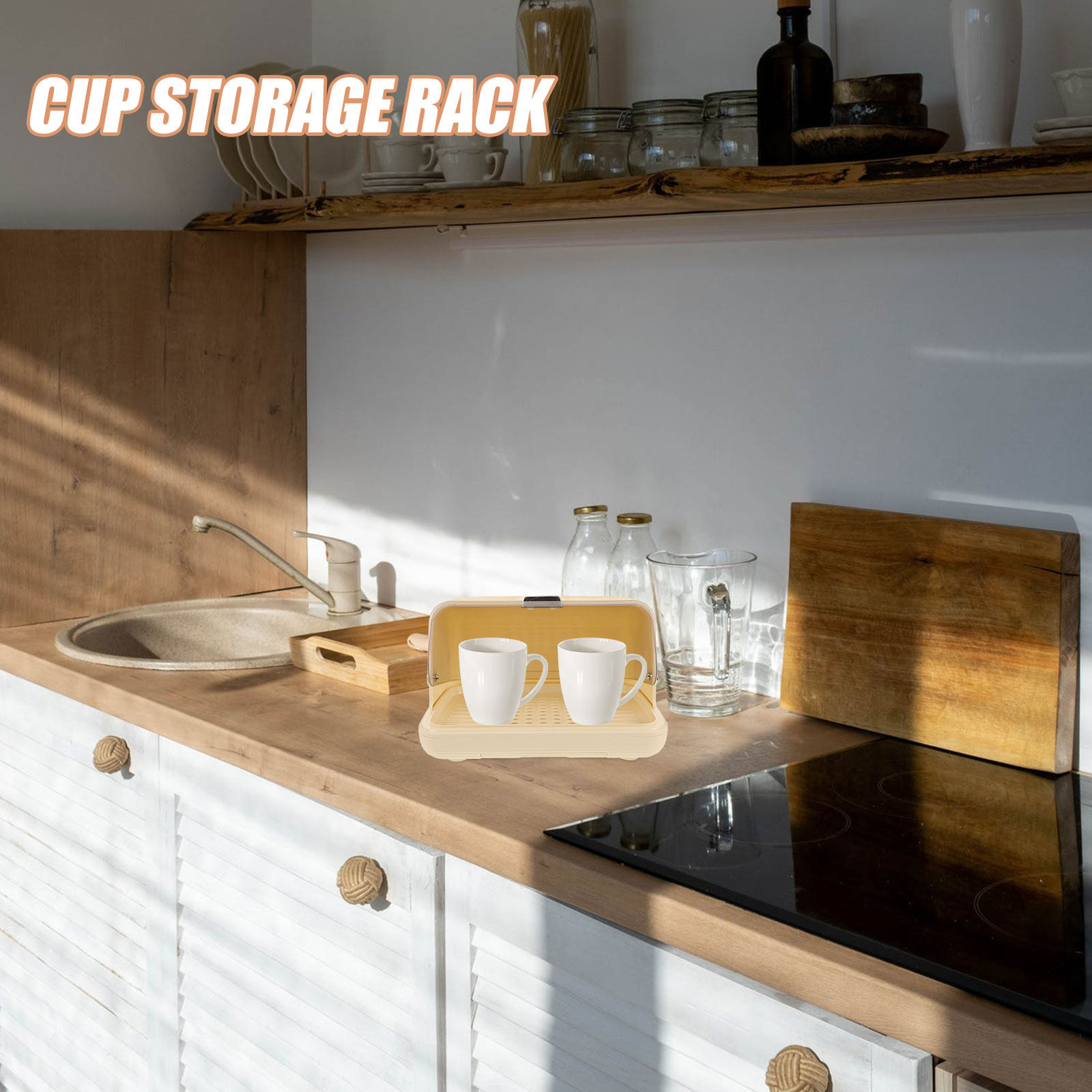 Cup Storage Organizer Box Desk - Coffee Tea Cups review and price